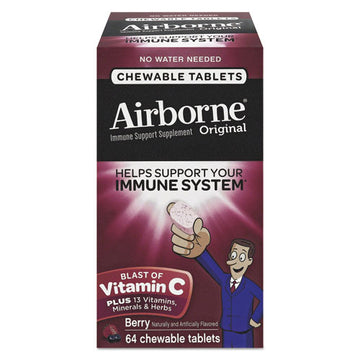 Airborne® Immune Support Chewable Tablet, Berry, 64 Count freeshipping - TVN Wholesale